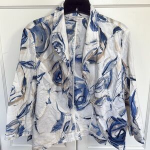 Coldwater Creek Floral Patterned Jacket